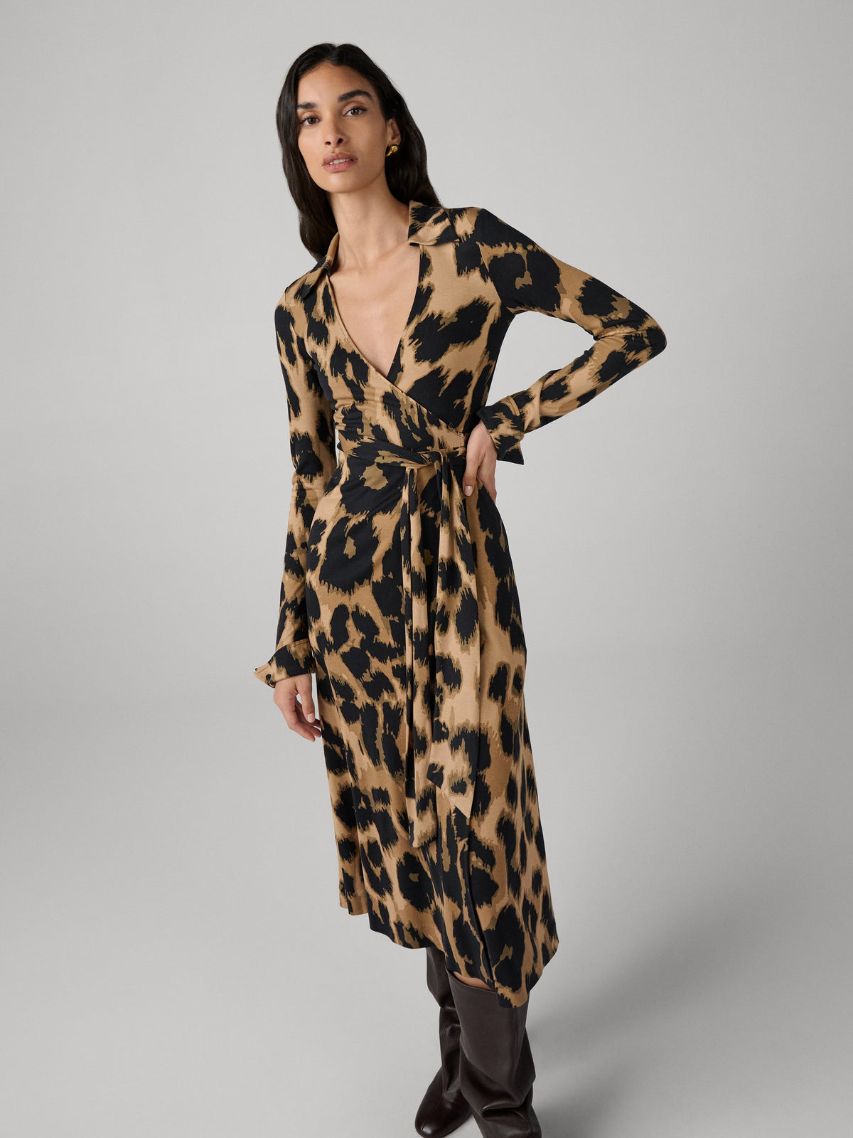 Antonia Silk Jersey Wrap Dress